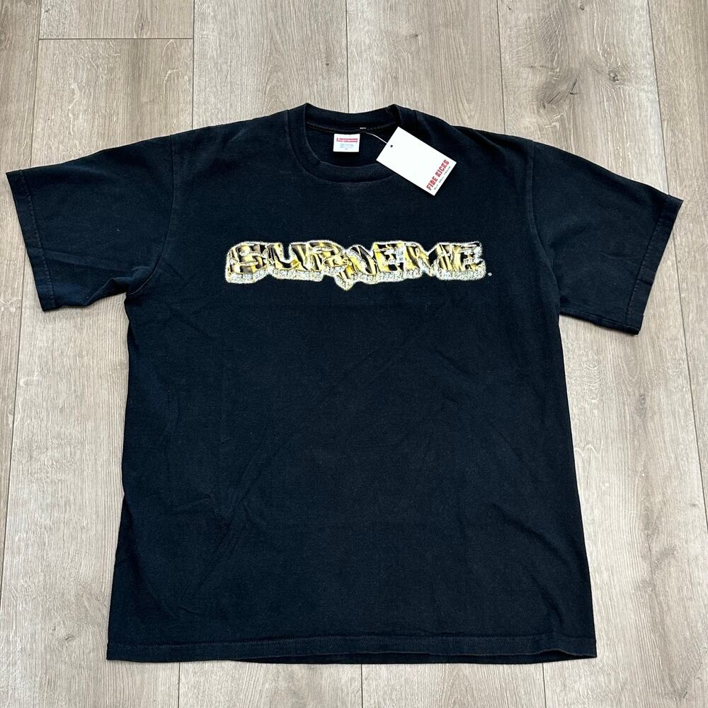 FW21 Supreme Diamond Tee T Shirt Black size Medium M B22